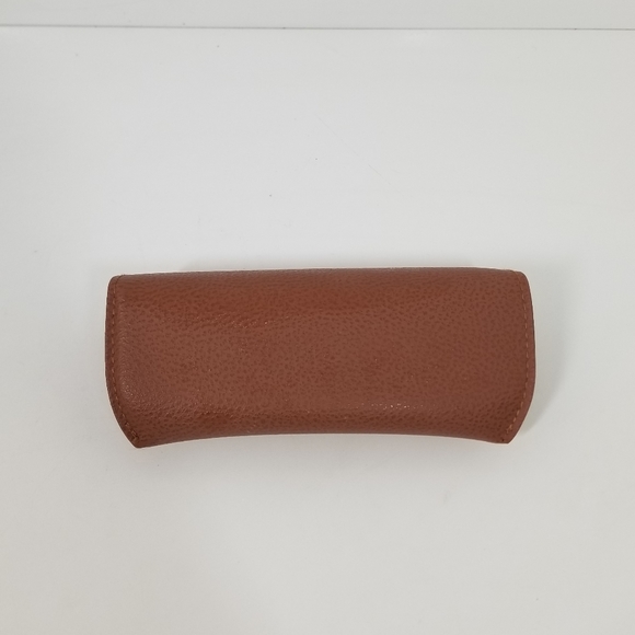 Ray Ban Brown Leather Semi Hard Shell Glasses Case Only - Picture 4 of 4